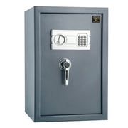 PARAGON SAFES Deluxe Lock Box and Gun Safe – Digital Electronic Safe Box for Money, Handguns, Jewelry, and Documents – for Home or Office (Dark Gray)
