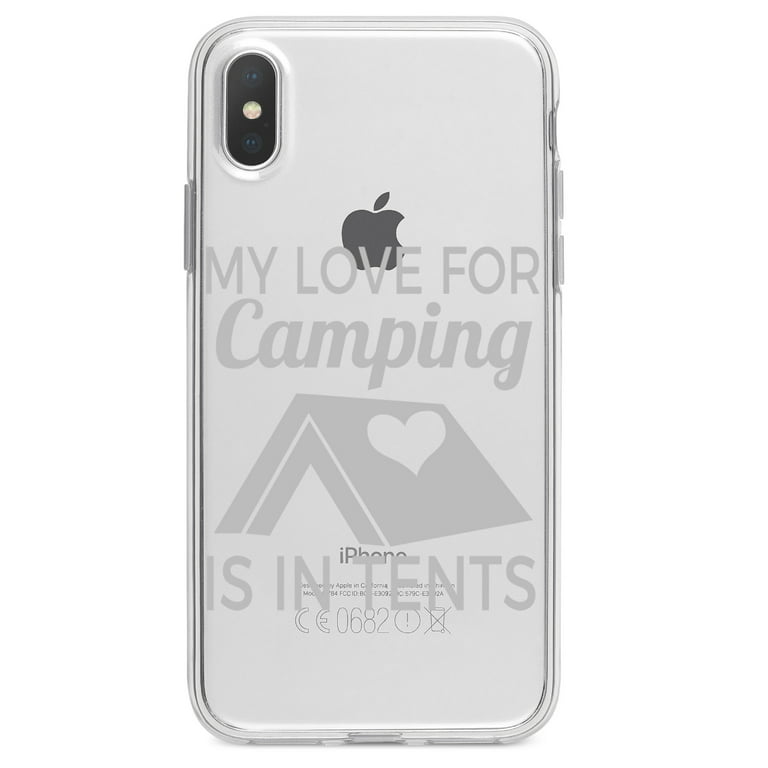 iPhone XS Max Clear TPU Case with Tempered Glass Back