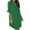 Green, variant on Miss Dress Fall Clothes Fashion Women's Summer Short Sleeve Loose Casual V Neck Mini Dress