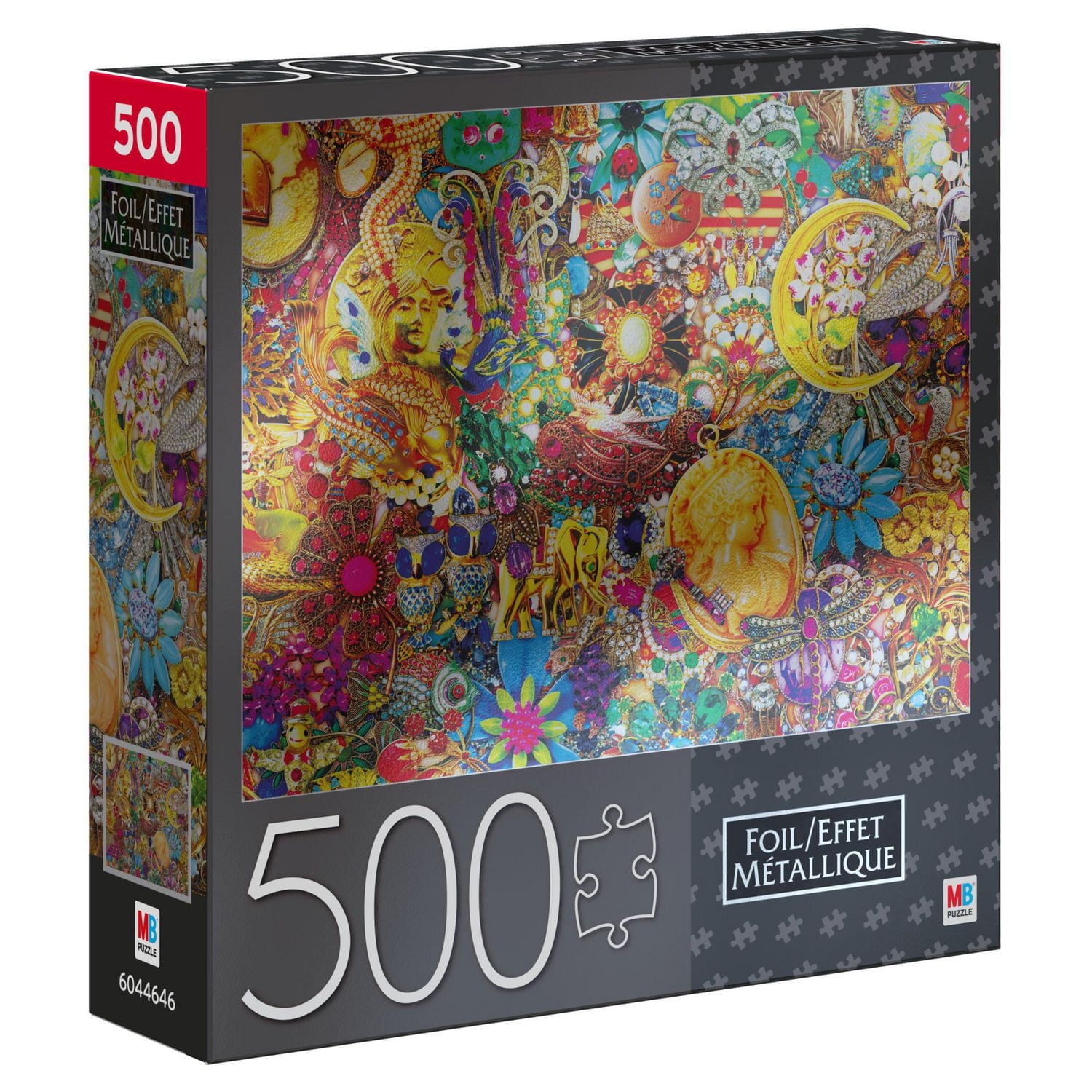 500-Piece Jigsaw Puzzle with Foil Accents, Jewelry Jumble