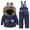 Z5 Navy, variant on Gyujnb Kids Outfits,Girls Winter Snowsuit Insulated Padded Two Piece Warm Outfit with Overalls for Cold Weather,Size:3-4 Years