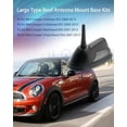 thumbnail image 3 of Grande Base de Montage d'Antenne de Toit avec Joint en Caoutchouc & Antenne Sport Courte Compatible avec Mini Cooper/Cooper S Clubman R55 2008-2015, Compatible avec Mini Cooper/Cooper S Hatchback R56 2007-2013, 3 of 5