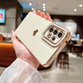 thumbnail image 5 of Compatible with Samsung Galaxy A53 5g 6.5” Phone Case Luxury Electroplated Cute Side Love Hearts Pattren Cover for Women Camera Lens Protection Soft Silicone Shockproof Bumper (White), 5 of 11