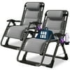 Gray Ice Silk Padded Chair (2 Packs)