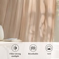 thumbnail image 6 of Beige Ombre Sheer Curtains 96 Inch Length, Light Filtering Voile Curtain Panel, Modern Abstract Art Gradient Rod Pocket Drapes Window Treatments for Living Room Bedroom 52"x96", 6 of 9