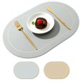 thumbnail image 1 of Bangcool Napperon en Faux Cuir Réversible Imperméable Napperon de Table pour Cuisine, 1 of 10