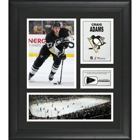 NHL - Craig Adams Pittsburgh Penguins Framed 15" x 17" Collage with Game-Used Puck-Limited Edition of 500