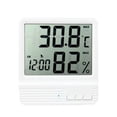 thumbnail image 1 of MasteelfCA Digital Hygrometer Thermometer Temperature Humidity Monitor High Precision Meter (White), 1 of 4