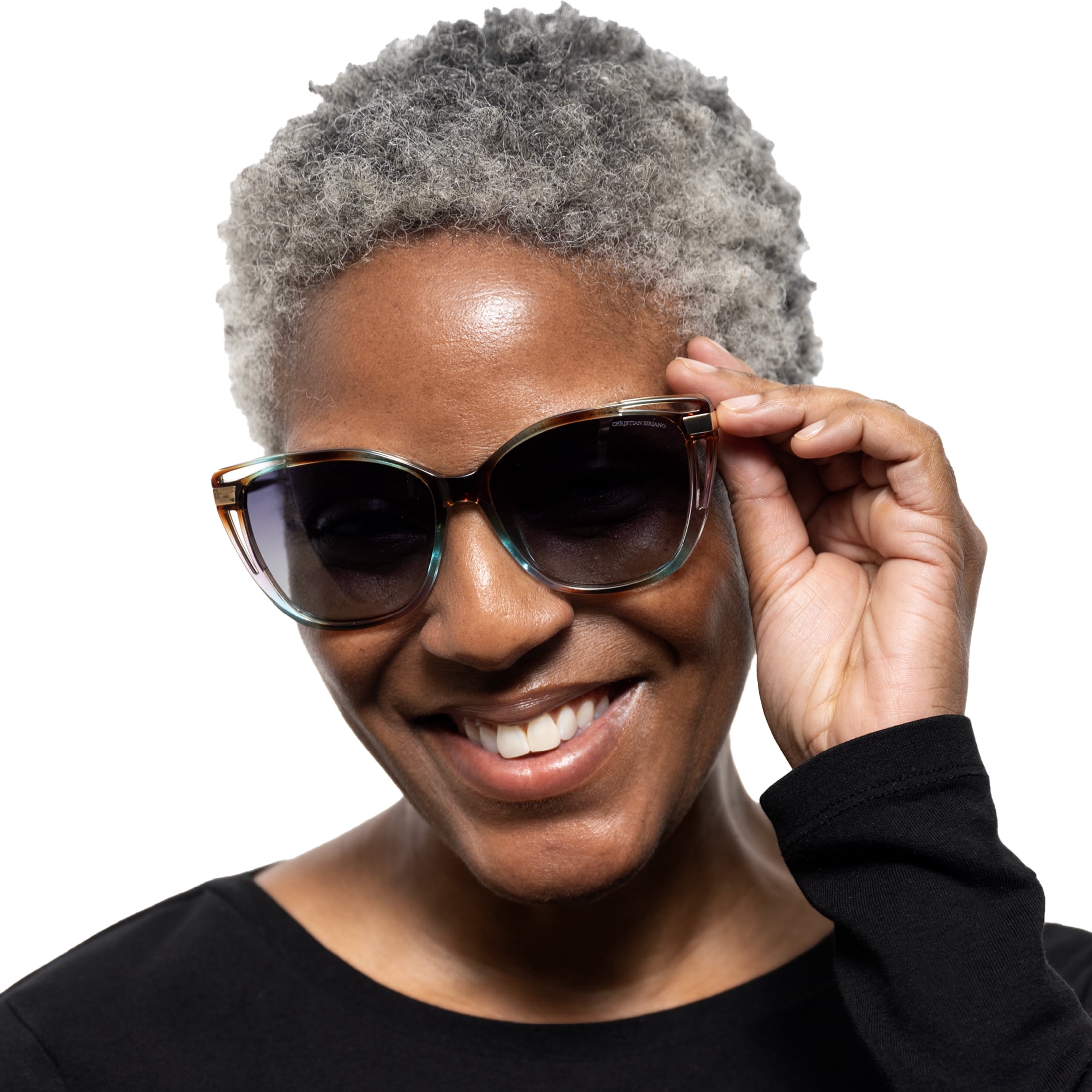 Christian Siriano Rx'able Womens Sunglasses, Liu, Multi Tortoise, 54.0-15.0-144