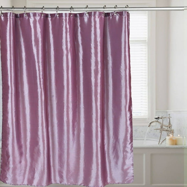 Sweet Home Collection Faux Silk Shimmer Polyester Fabric Bath Shower