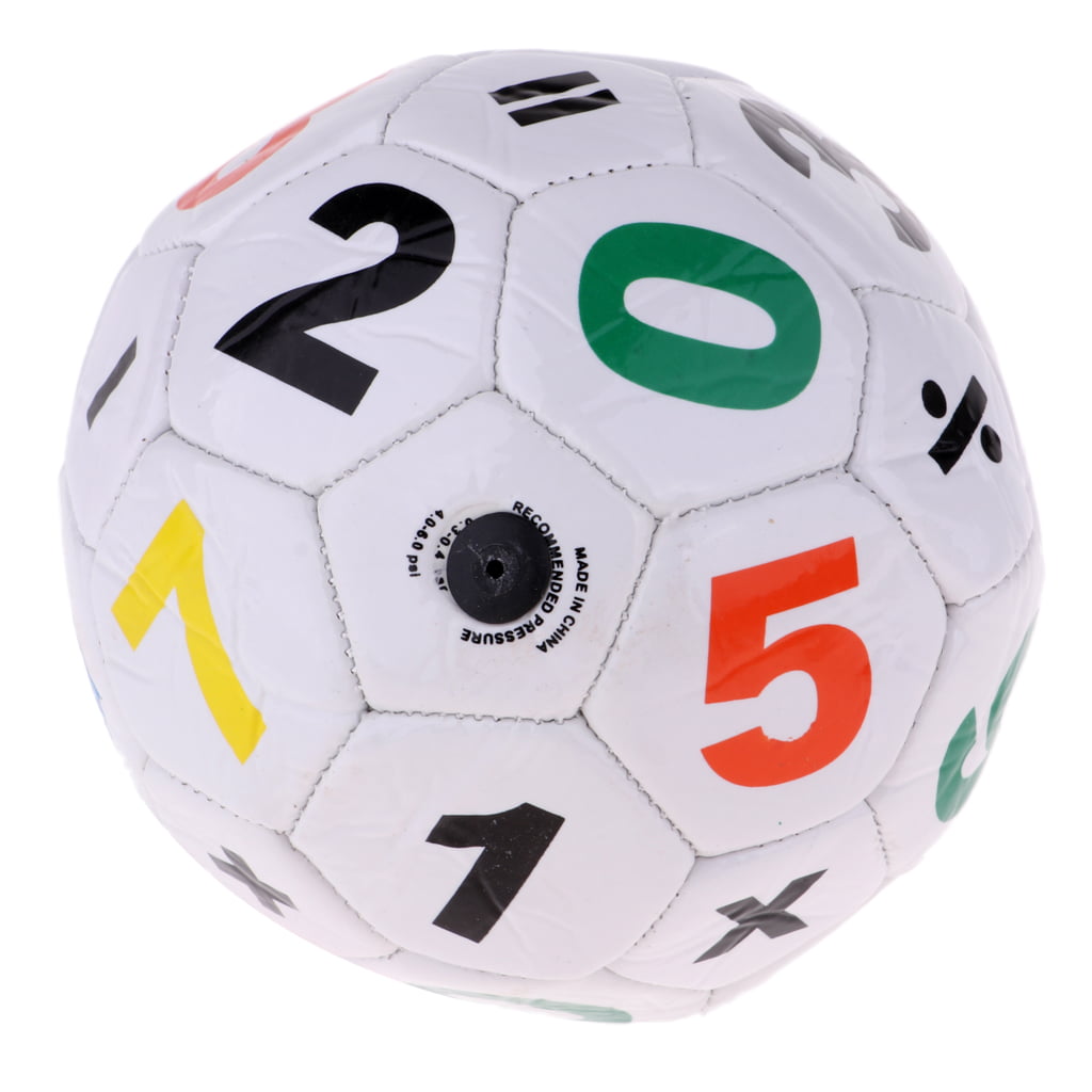 Mini Official Size 2 Kids Football Soccer Ball for Unisex Boys Girls White 