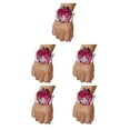 thumbnail image 3 of Guardoinrt Léger Rose Poignet Corsage Élégant et Féminin Accessoire Confortable Bracelet Extensible N27 Violet Rouge 5Set, 3 of 6