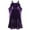 Dark Purple, variant on Tnhcen Women Dresses, Womne Oversize Cold Shoulder Butterfly Sleeve Lace Up Dress Plus Size Dress Black