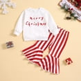Back To School Outfits for Girls Long Sleeve Christmas Letter Print