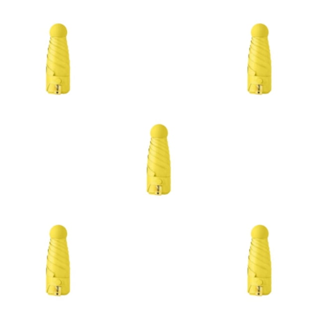 Naiovety Paraguas lluvioso Mini sombrilla Protección solar Suministros para exteriores Ligero Regalo dulce Atractivo Paraguas soleado Amarillo Type2 NO2