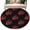 Black, variant on Pink Cherry Area Rugs 8'x10', Washable Small Throw Rugs for Living Room Patio, Farmhouse Watercolor Cherries Fruits Indoor Outdoor Rug Non-Slip Low Pile Carpet Runner Reversible Floor Mats