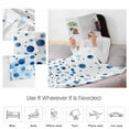 thumbnail image 4 of Fleece Blanket Abstract Blue Polka Dot Texture Blankets, Soft Cozy Warm Flannel Throw Blanket, Watercolor Gradient Art lanket for Bed Couch Sofa,50x80In, 4 of 9