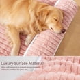 thumbnail image 3 of Exclusivo Mezcla Orthopedic Dog Bed with Head Pillow for Extra Large Dogs 56"x40", Removable and Machine-Washable Cover, Pink, 3 of 9