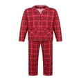 thumbnail image 3 of Ensemble de Pyjamas Assortis pour la Famille de Noël Carreaux Rouges Vêtements de Nuit pour Hommes Femmes Enfants Bébé Chien, 3 of 8