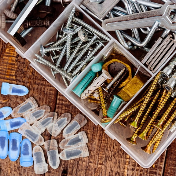 LIFKOME 1 Set Small Hole Tire Repair Kit with 1.30X0.22X0.22in Assorted Color Rubber Screw Plugs