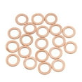 thumbnail image 1 of Unique Bargains 12mm Inner Dia Copper Flat Washers Car Sealing Gaskets Plate Rings 20pcs, 1 of 2