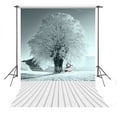 thumbnail image 1 of EREHome Polyester Fabric 5x7ft Christmas Snowman Wood Floor Photography Backdrop Photo Studio Props, 1 of 2