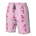thumbnail image 4 of Balery Pink Scarf Snowman Traje de Baño Estilo Hawaiano para Hombre, Shorts de Secado Rápido con Bolsillos-XX-Large, 4 of 6