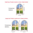 thumbnail image 2 of Removable Fake Window Arched Wall Sticker Vinyl Decal Beach Forest Landscape Wallpaper Peel And Stick for Bedroom Kitchen Decor Aesthetic, 2 of 2