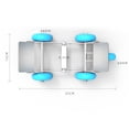 thumbnail image 4 of 1 Pce Roue de Moto Trotteur Pneu Skate Roulettes Moto Électromobile Roulement (Couleur Aléatoire du Moyeu de Roue), 4 of 5