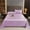 Elegant purple ice silk, variant on Queen Bed Sheets, Hiroekza 100% Polyester Flat Sheet, 1-Piece Luxury Bed Sheets Queen Size, Breathable & Cooling Bed Sheets, Bed Sheets for Home, School & Dormitory