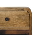 thumbnail image 4 of Artisan Furniture Solid Wood Mini Oak-ish Floating Open Nightstand, 4 of 9