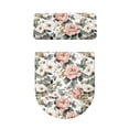 thumbnail image 5 of HELLHERO Vintage Peony Soft Non-Slip 2 Piece with Adjustable Toilet Lid Covers Set Stretch Fit, 5 of 8