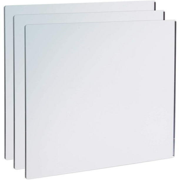 3 Pack Ceiling Acrylic Mirror Sheets, Shatter Resistant Wall Mirror