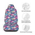thumbnail image 3 of Lsque Skull blue leaf Pattern Car Seat Covers for Front Seats , Waterproof Seat Covers for Cars, Sporty Front Seat Covers,Car Seat Cover Protector Front Seats, 3 of 5