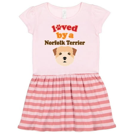 

Inktastic Norfolk Terrier Dog Lover Gift Toddler Girl Dress