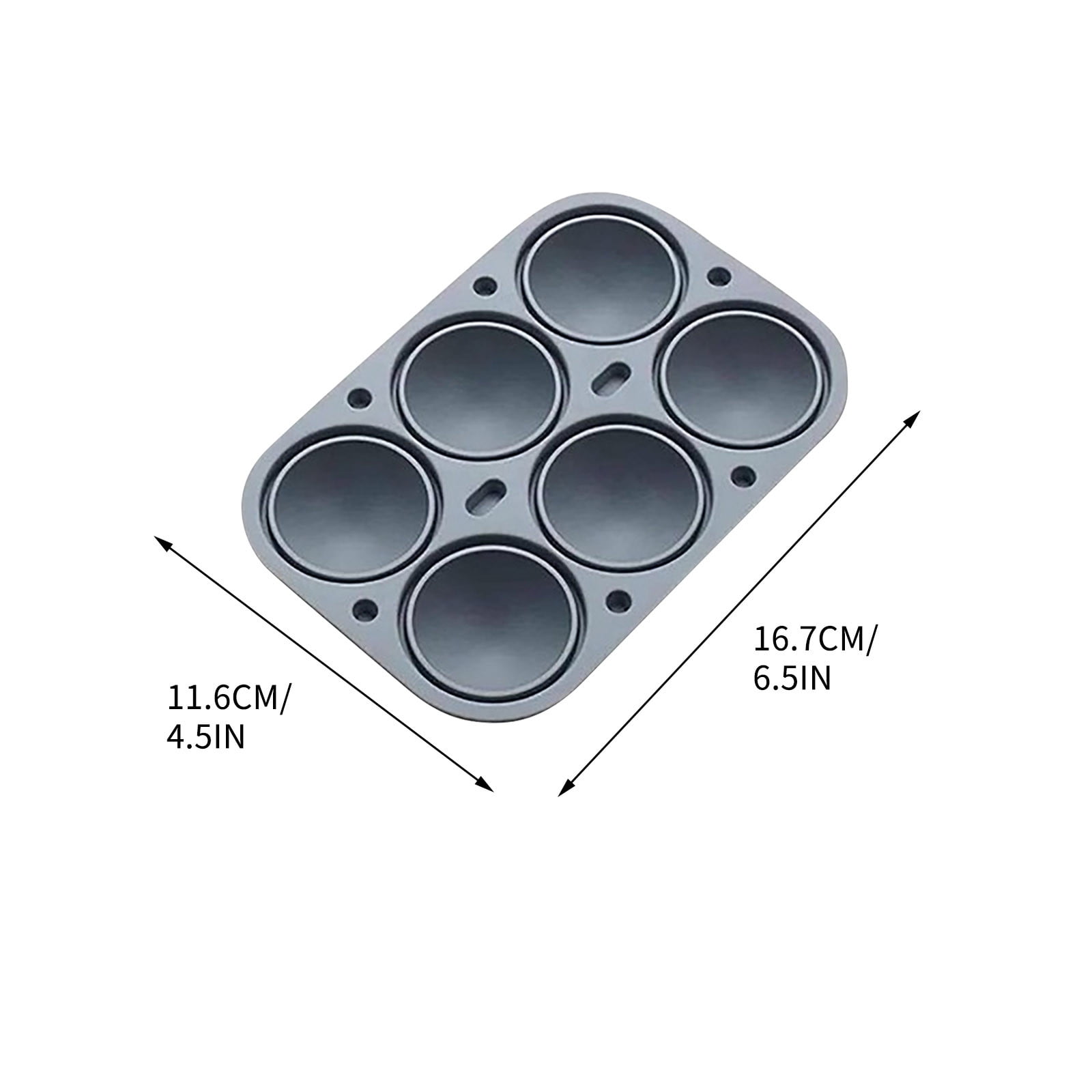 Fufafayo Ice Hockey Ice Tray, 6-Cavity Silicone Ice Maker for Whiskey Cocktails, Spherical Ice Ball Maker for Freezer, Bar Accessory for Party, Kitchen or Home Bar, Fun Sports Design