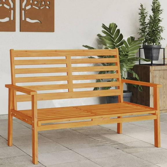 vidaXL Patio Sofa Bench 47.2" Solid Wood Acacia