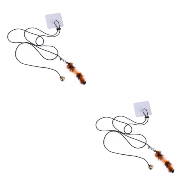 Juguete colgante de Metal ABS Greeniant para mascotas juguete ajustable con forma de Animal sin perforaciones interactivo relajante tipo 8 2piezas