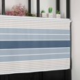 thumbnail image 6 of Grey Blue Stripes Valances for Windows Farmhouse Kitchen Curtains Valances Rod Pocket Valance Curtains for Kitchen Windows Country Modern Gradient Lines Art Window Valances for Bathroom 42"x18", 6 of 6
