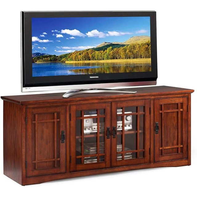 Leick Home SINCE 1914 Mission 60 inch TV Stand My Lux Decor Round