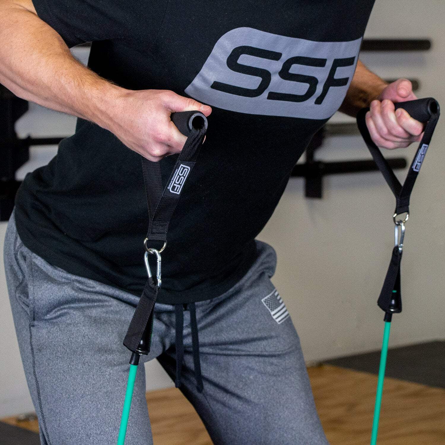 Serious Steel Fitness Resistance Tube Band Set Includes Handles, Door Anchor and Ankle Straps (Latex)