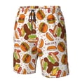 thumbnail image 4 of Logiee Burger Print Mens Swim Trunks Quick Dry Board Shorts,Breathable Hawaii Beach Shorts Swimwear Bathing Suits-Large, 4 of 6