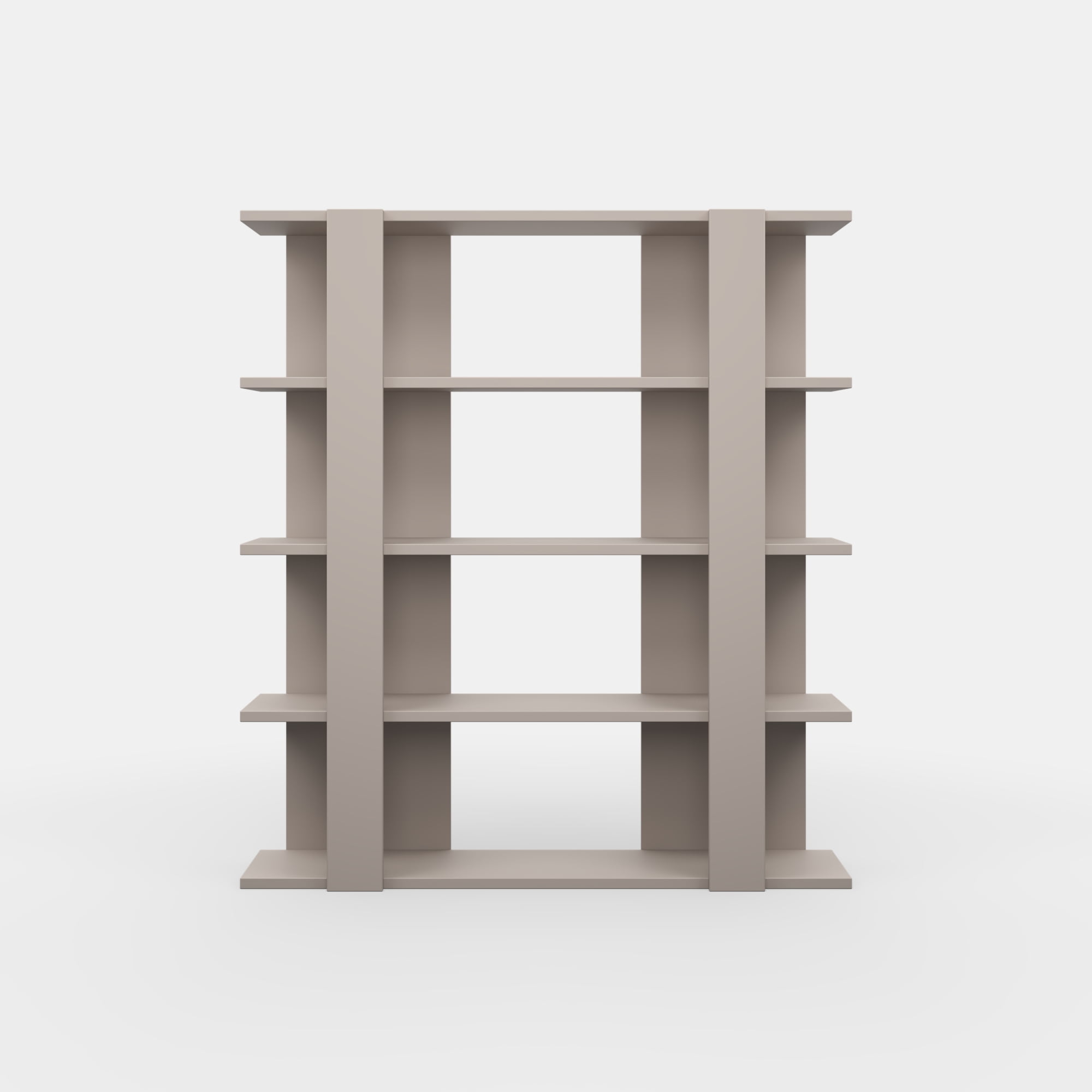 Ada Home Decor Furniture 4 Tier Open Shelf Light Mocha Beecroft Modern Bookcase