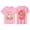 Pink, variant on Gyujnb 9 Years Birthday Print Short Sleeve T Shirt Round Neck Casual Tee Everyday Wear (Big Girls),12-13 Years
