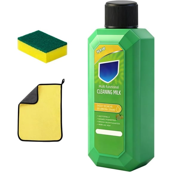 2026 New Cleaning Milk House Cleaner, 10.6 oz Powerful Multifunctional Concentrated Lotion for Kitchen, Bathroom, Floors & Stubborn Stains