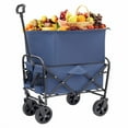 thumbnail image 2 of Minimeetall Extention ExCollapsible Foldable Wagon Cart Beach Wagon Heavy Duty Utility Cart Utility Wagon Grocery Cart For For Camping Shopping Sports Gardeing Fishing Supports 225lbs, 2 of 20