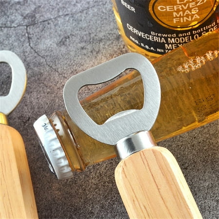 

Popular Pick! Zerbueate Halloween Decorations，Apartment Essentials，Kitchen Gadgets Bottle Steel Bottle Wood Screwdriver Handle Openersoda Stainless Rubber Beer Kitchen，Dining & Bar Brown