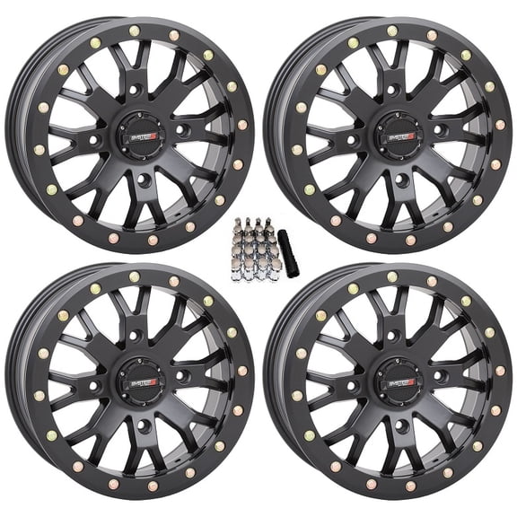 System 3 SB-4 Beadlock Black (6 1) UTV Wheels 14" Polaris RZR 1000 XP / Ranger XP 900/1000