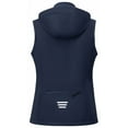 thumbnail image 2 of KVE Women's Hooded Softshell Vest Fleece Lined Windproof Zip Up Sleeveless Jacket Lightweight Coat for Running Navy Small, 2 of 9