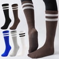 thumbnail image 2 of Yungyresw Womens Non Slip Yoga Socks All Season Comfortable Athletic Mid Calf Socks Fitness Workout Casual Stockings White One Size, 2 of 5